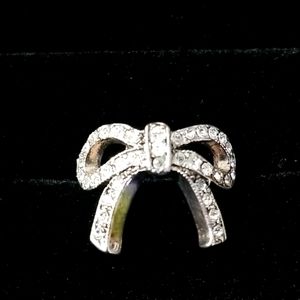 Premier designs bow ring silver sized 6